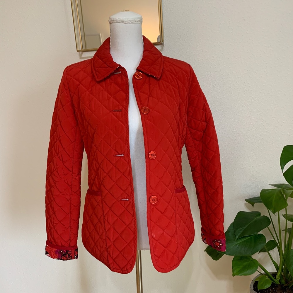 Reversible Silk Quilted Silk Barn Jacket